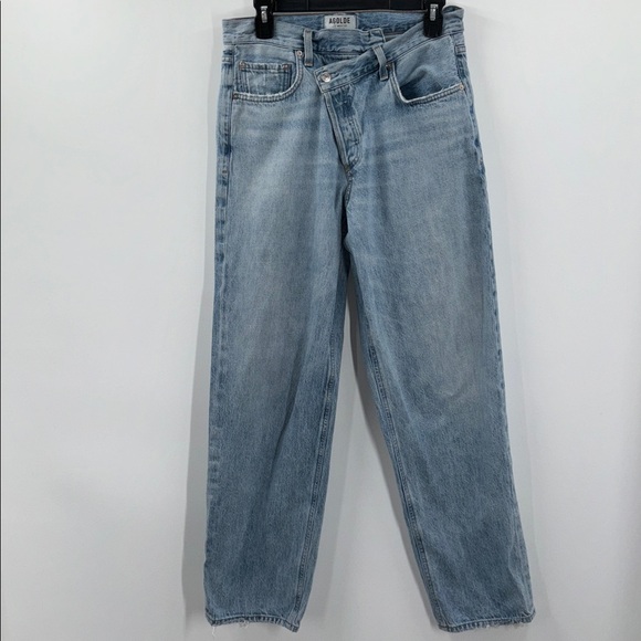 Agolde Criss Cross Upsized Jeans Suburbia Size 27 - Picture 2 of 12